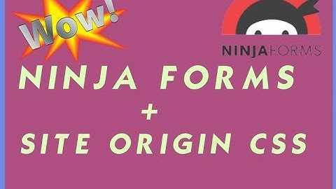 Format Ninja Forms with Siteorigin Custom Css