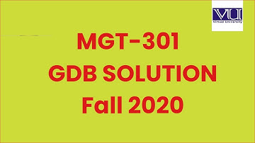 MGT301 GDB 1 Solution Fall 2020 | MGT301 GDB Solution 2020