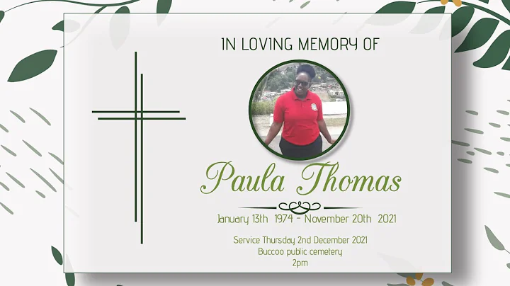 Celebrating the life of Paula Thomas