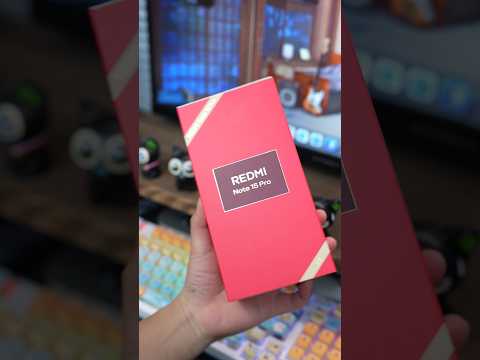 Unboxing the new "Cherry Red" color of the Redmi Note 15 Pro!