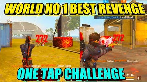World No1 Best Revenge in Free Fire || 1vs1 One Tap challenge || Muzakir FF