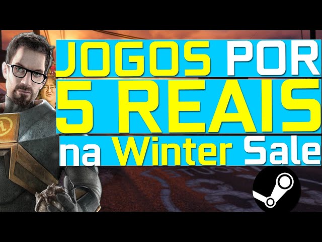 OS MELHORES JOGOS por MENOS de 5 REAIS AGORA no PC - STEAM WINTER SALE 2020  