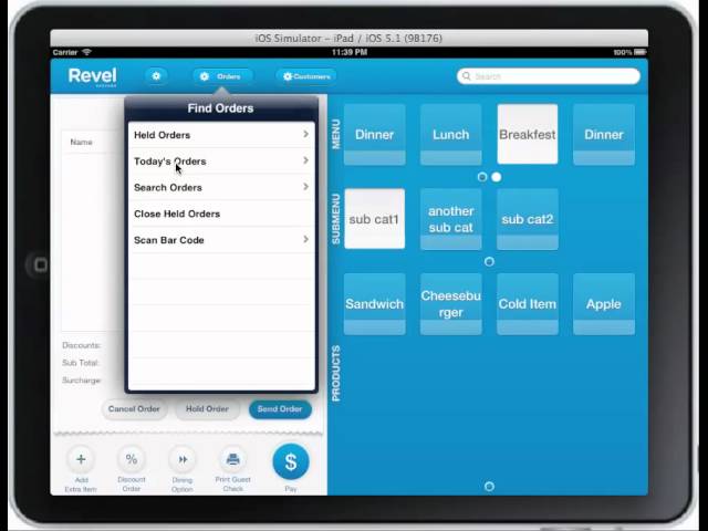 Ipad Cash Register App For Fast Casual, Cash Register Tablet App