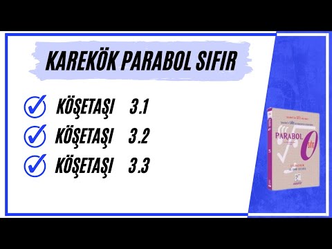 PARABOL 3.1 - 3.3 ( KAREKÖK PARABOL SIFIR )