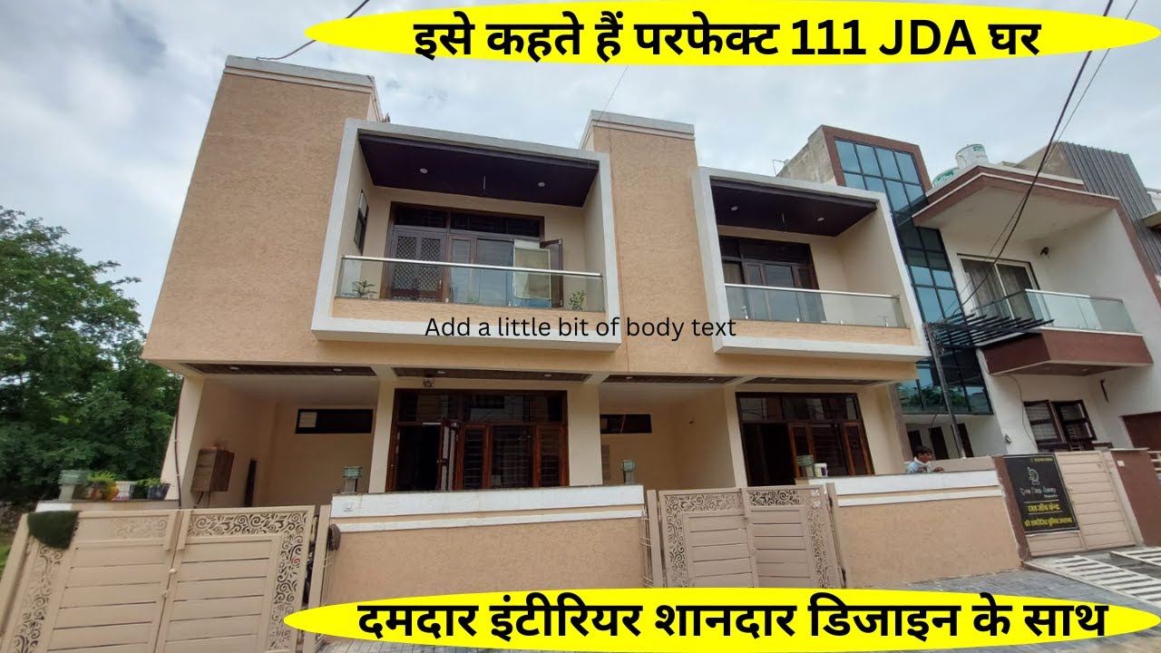 111 gaj JDA House For sale In Jaipur property in jaipur l house in