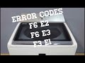 Maytag Brovos XL error codes F6 E2 / F6 E3 / F3 E1