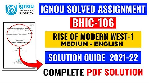 BHIC 106 Solved Assignment 2021-22 | BHIC 106 Solved Assignment 2021 - 22 In English | BHIC 106 BAG