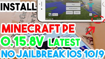 Updated New Install Minecraft PE 0.15.8 Free No Jailbreak On iOS 10/9.3.5/9.3.3 iPhone/iPod/iPad