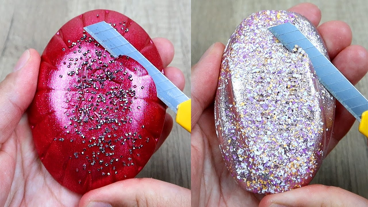 Relaxing Soap Cutting ASMR. Satisfying Soap and lipstick cutting. Corte de jabón - 513