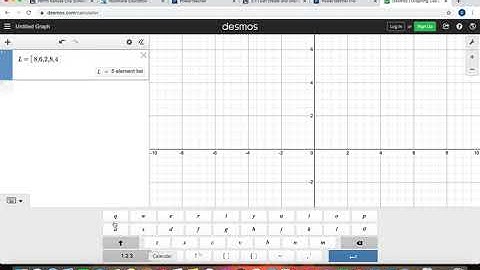 Mean, Median on desmos