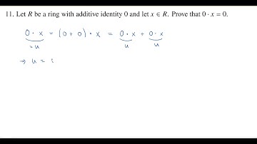 0 times x equals 0, Superquiz 3 Problem 11
