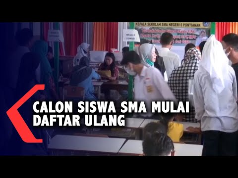 Calon Siswa SMA di Pontianak Lolos PPDB Online Mulai Daftar Ulang