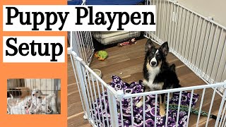 My Puppy Playpen Setup