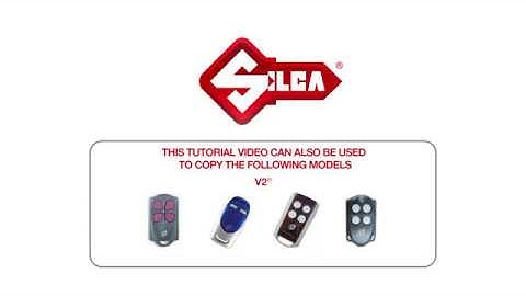 Duplicate V2 XV01®.01.0E DIVERSO remote with Silca Air4 V or V Plus