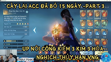 NGHỊCH THỦY HÀN VNG : UP NỘI CÔNG KIẾM 3 KIM 3 HỎA - CÀY LẠI ACC BỎ 15 NGÀY