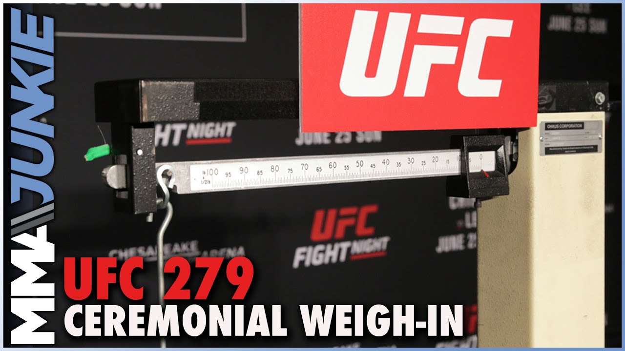 Video Watch Fridays UFC 279 ceremonial weigh-ins live on MMA Junkie