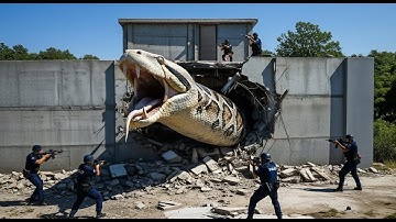 Brave Heroes Save Hyperactive Mother Cow from Giant Python’s Terrifying Attack 🐍
