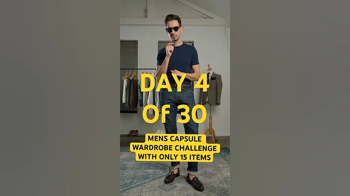 Men's classic capsule wardrobe with only 15 items of clothing for 30 days - Day 4 #mensfashion