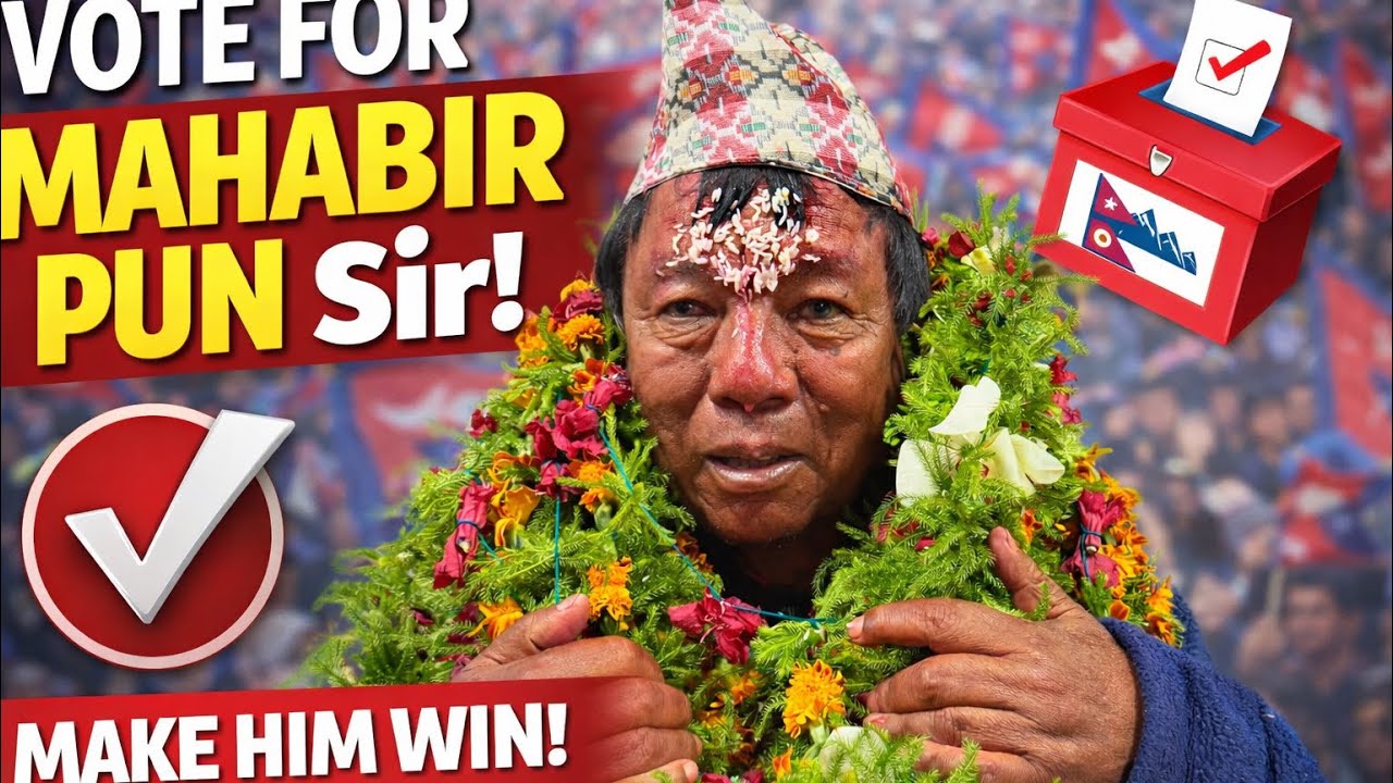 Vote for Mahabir Pun Sir | A Voice for Nepal’s Future 🇳🇵 
