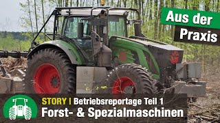 Holzernte und Forstarbeit bei der Galle GmbH | Harvester und Forwarder | Traktoren | Bagger
