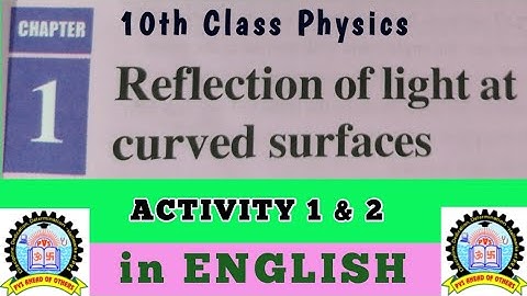 10th class physics Reflection of light at curved surfaces