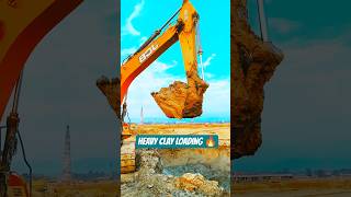 Unbelievable JCB  Mud Loading Skills | Giant Clay Bucket Loading Truck 💥 #shorts #jcbtractor