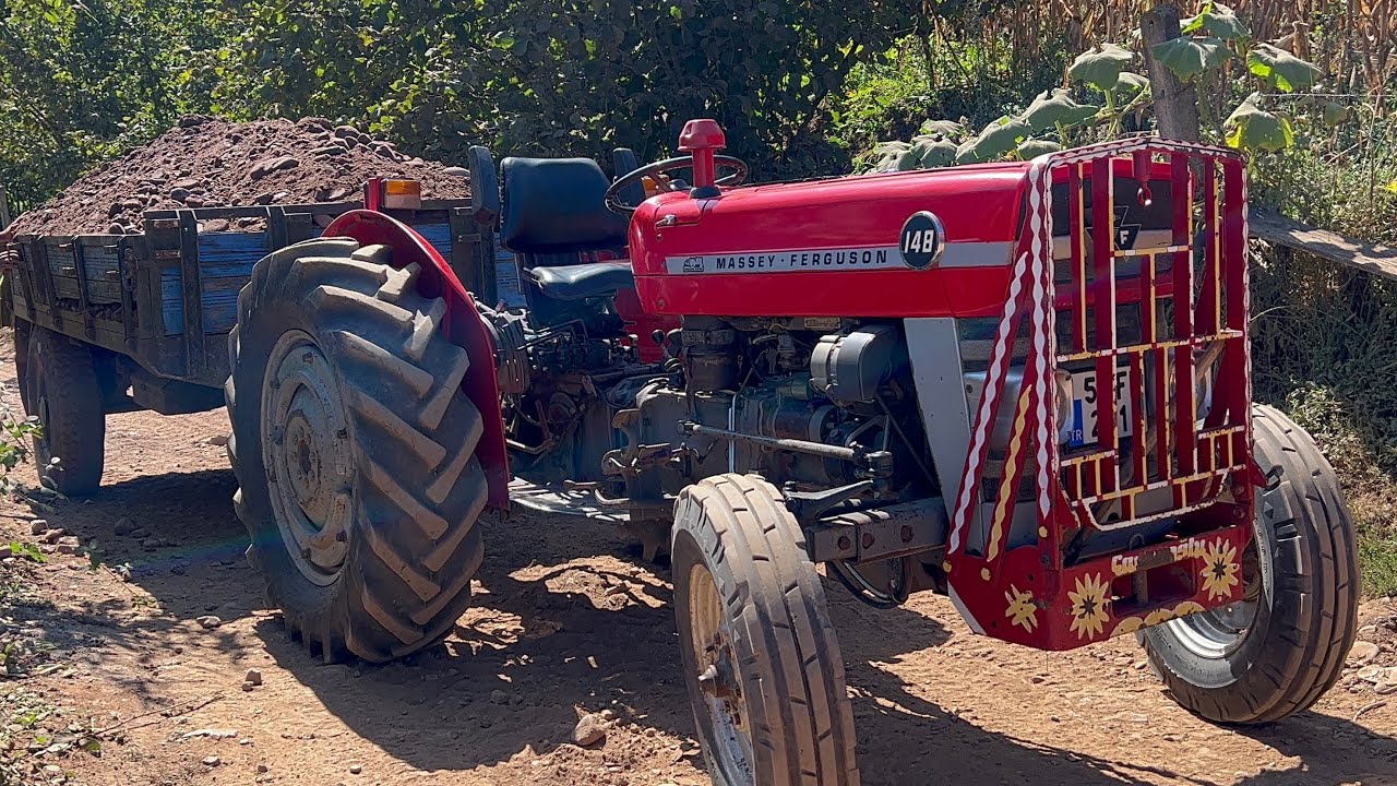 Kurudere/Temel dolgusu çekimi, Hattat 255T Massey ferguson 255T/148 efsane traktör çekişmeleri…!
