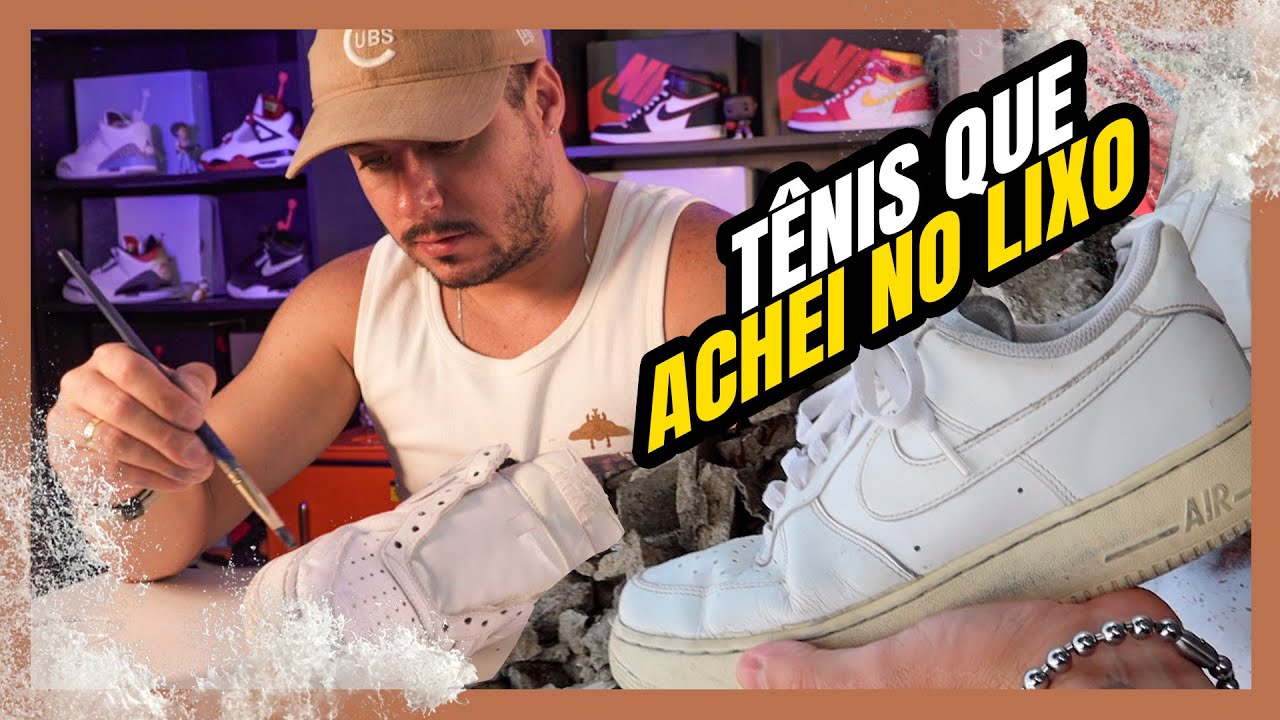Como restaurar um tênis branco | Esse eu achei no lixo