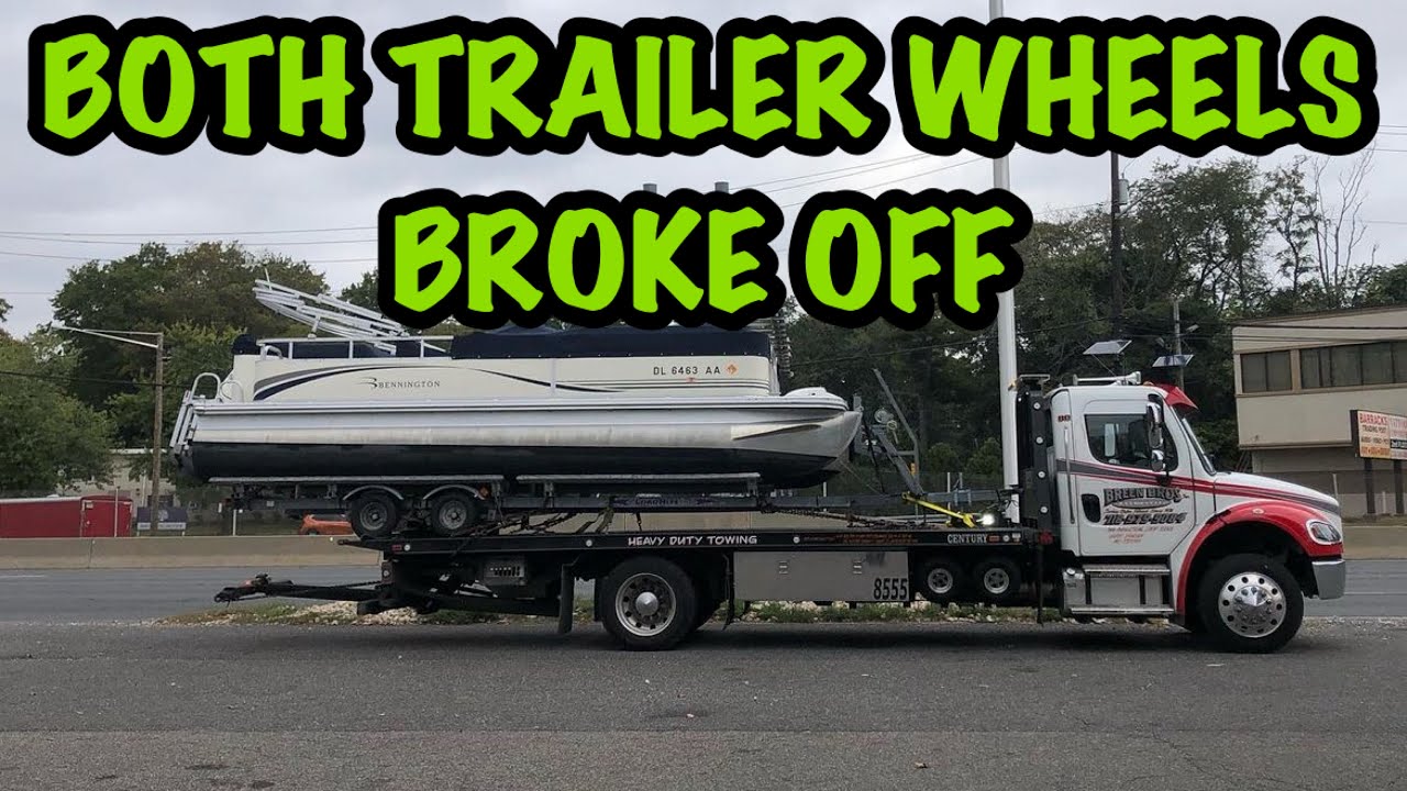 PONTOON TRAILER AXLES BREAK OFF