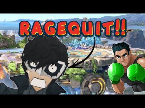 TOXIC joker player ragequits to my LITTLE MAC!!