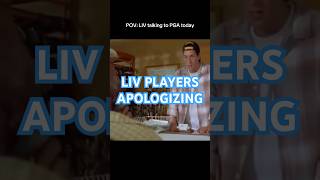 Liv golfers going on an apology tour currently.. imagine this is how it went #funny #meme #golf