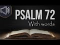 Psalm 72 KJV (King James version) | Audio Bible reading