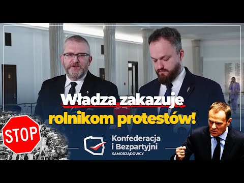 Władza zakazuje rolnikom protestów! #NaŻywo