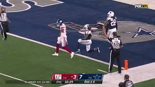 DARIUS SLAYTON INCREDIBLE CATCH OVER ANTHONY BROWN | Giants vs Cowboys Highlights