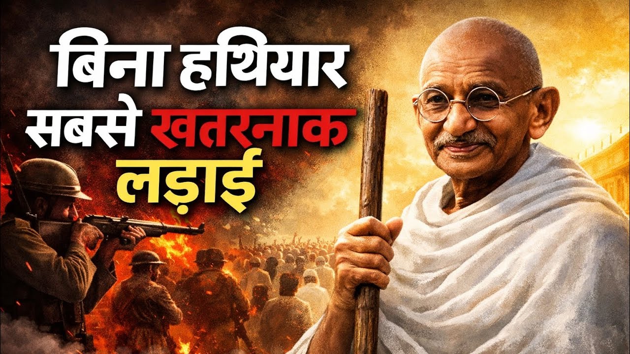 🔥बिना हथियार की वो लड़ाई, जिससे अंग्रेज़ डर गए थे | Gandhi Documentary