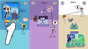 Stickman Thief Gameplay #1 All Levels (Android, IOS)