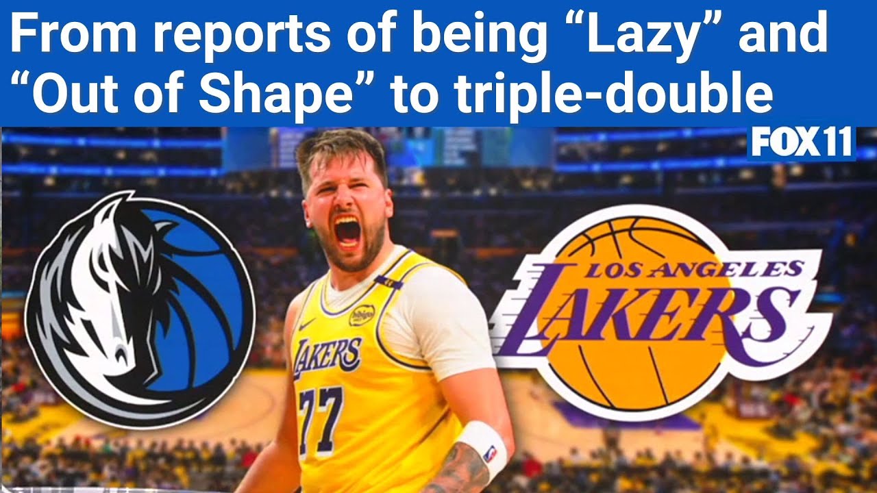 Luka Dončić gets first triple-double as a Laker in win vs. Mavs - YouTube