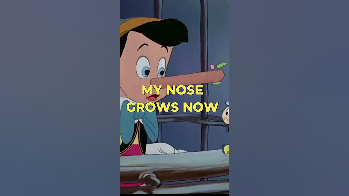 Why Pinocchio Must Never Say: "My Nose Grows Now" #AiAdaExpains