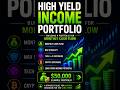 HIGH-YIELD INCOME PORTFOLIO IDEA 💰📈 #DividendInvesting #passiveincome