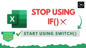 Stop Using IF! Use SWITCH in Excel for Instant Grade System (A, B, C, F) #excelforbeginners #excel
