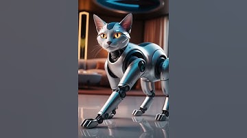 Robot and Cat Fusion | Bionic animal fusion | how to generate ai picture | #animals #marvel #robot