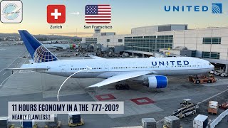 (4K) TRIPREPORT | United Airlines Boeing 777-200 Economy Class Experience | Zurich - San Francisco
