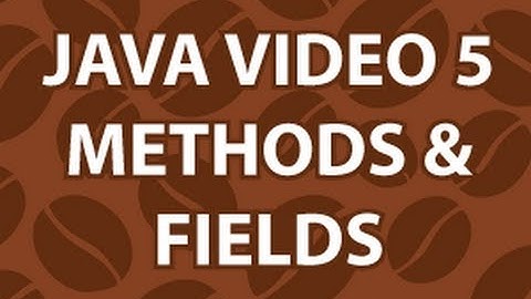 Java Video Tutorial 5