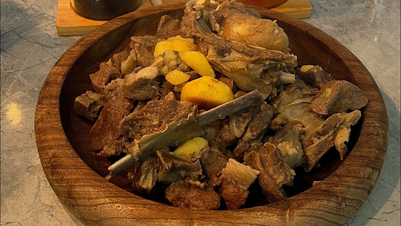 Қой етінен қуырдық. Куырдак из баранины - YouTube