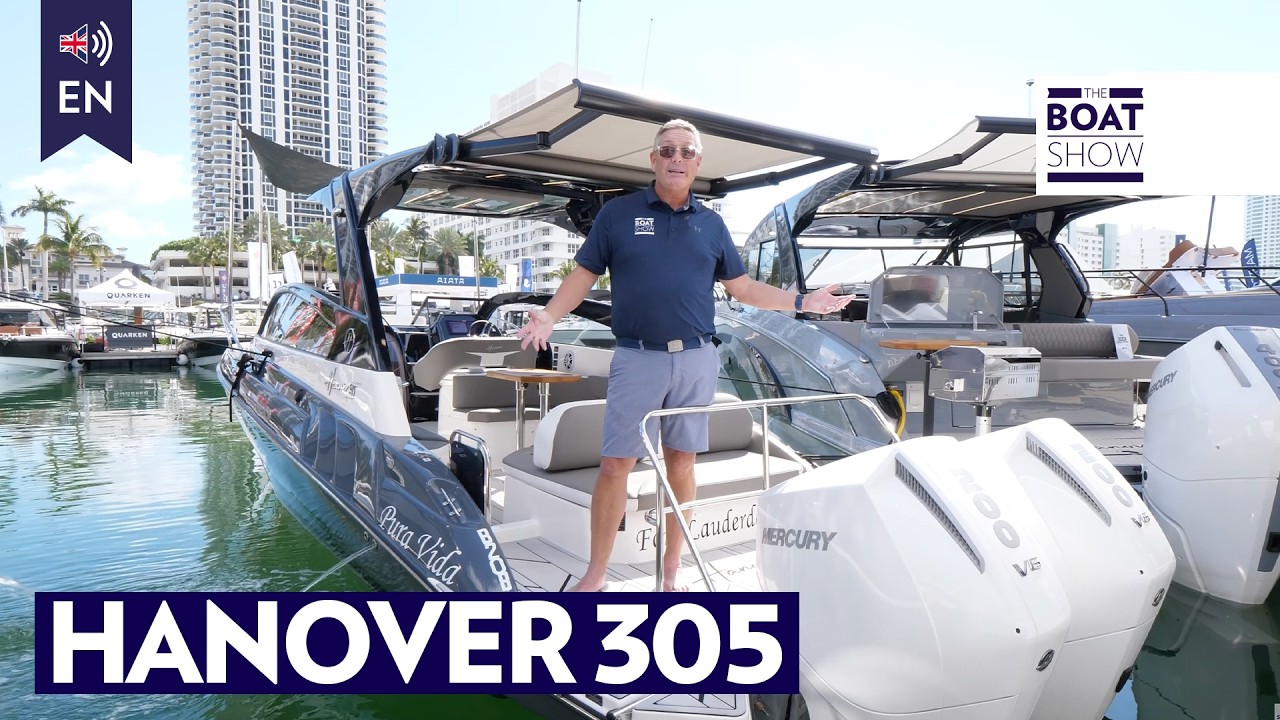 HANOVER  305 - Motor Boat Walkthrough at Miami Boat Show 2026 - The Boat Show