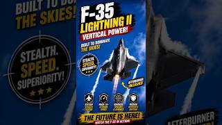 F-35 Lightning II Afterburner Takeoff Vertical! 🔥#F35 #LightningII #FighterJet #Military #AirForce
