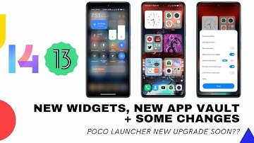 Install MIUI 14 New Widgets with Remove Text from Widgets & New App Vault to Poco Launcher!