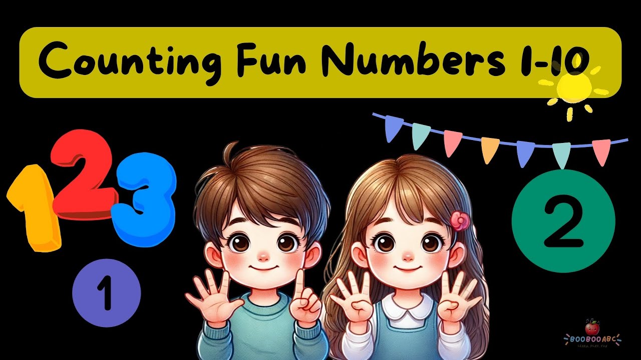 Counting Fun Song for Kids | Learn Numbers 1-10 | BooBooABC #numbersong ...