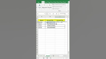How to hide middle parts of any  numbers in Excel | Excel Trick | #Shorts
