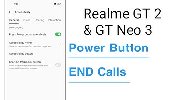 Realme GT 2 & GT Neo 3 Power Button END Call